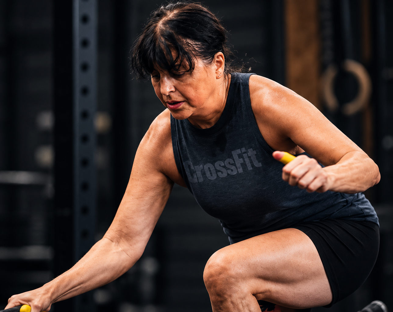Athlète en front rack à CrossFit Vallée du Gier